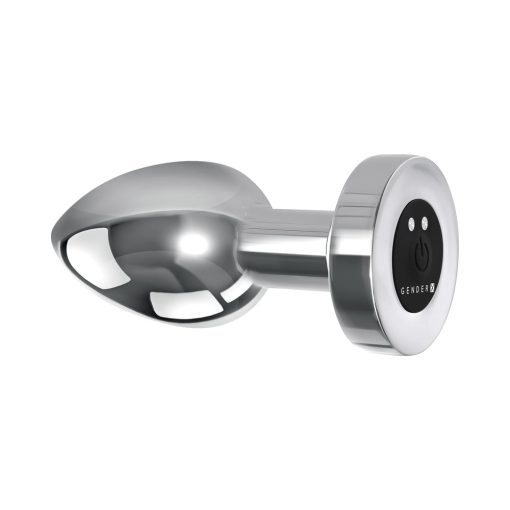 Gender X Rockin' Metal Plug Xl Rechargeable Vibrating Anal Plug Aluminum Silver - Image 5