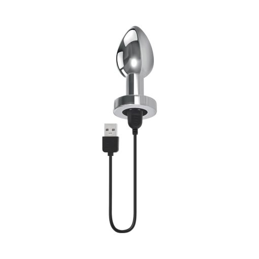 Gender X Rockin' Metal Plug Xl Rechargeable Vibrating Anal Plug Aluminum Silver - Image 6