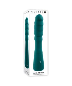 Gender X Scorpion Rechargeable Silicone Vibrator Teal