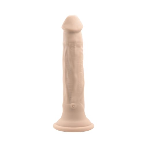 Evolved In Thrust We Trust Rechargeable Silicone Thrusting Vibrating Dildo With Remote Light - Image 3