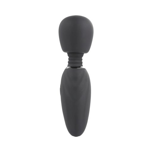 Selopa Buzz One Out Rechargeable Silicone Mini Wand Vibrator Black - Image 2