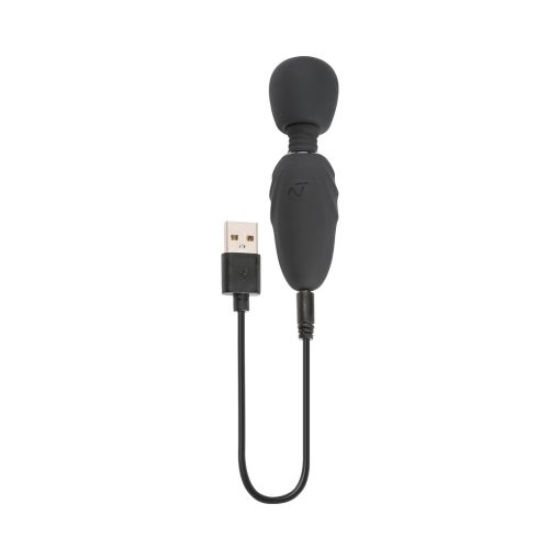 Selopa Buzz One Out Rechargeable Silicone Mini Wand Vibrator Black - Image 7