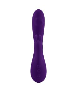 Playboy On Repeat Rechargeable Silicone Rotating Rabbit Vibrator Purple
