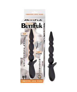 Vibrating Buttfuk Vibrating Anal Wand Black