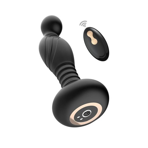 Ass-Sation Remote Vibrating P-Spot Plug Black - Image 4