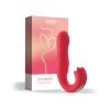 Honey Play Box Joi Thrust App Controlled Thrusting G-Spot Vibrator & Tongue Clit Licker Red