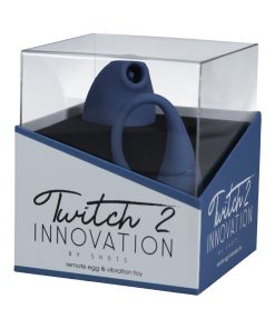 Twitch 2 Rechargeable Suction And Flapping Vibrator With Remote Control Vibrating Egg Blue/Grey
