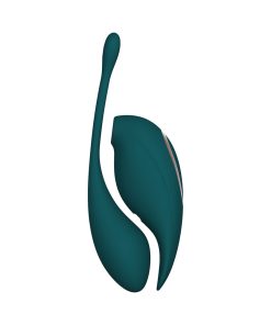 Twitch 2 Rechargeable Suction And Flapping Vibrator With Remote Control Vibrating Egg Forest Green