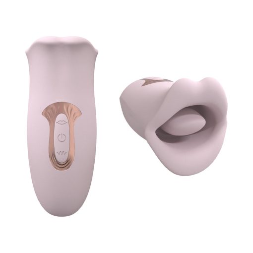 Loveline Kiss 10 Speed Suction And Vibrating Mouth Silicone Rechargeable Waterproof Pink - Image 2