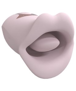 Loveline Kiss 10 Speed Suction And Vibrating Mouth Silicone Rechargeable Waterproof Pink