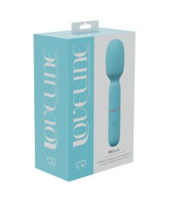 Loveline Bella 10 Speed Vibrating Mini-Wand Silicone Rechargeable Waterproof Blue