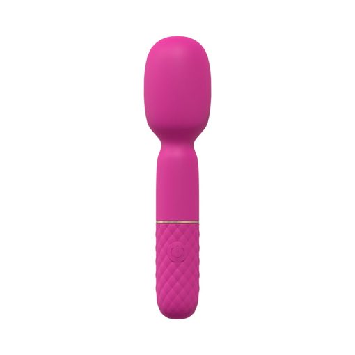 Loveline Bella 10 Speed Vibrating Mini-Wand Silicone Rechargeable Waterproof Pink - Image 2