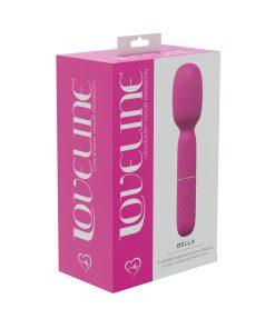 Loveline Bella 10 Speed Vibrating Mini-Wand Silicone Rechargeable Waterproof Pink
