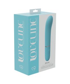 Loveline Dolce 10 Speed Mini-G-Spot Vibe Silicone Rechargeable Waterproof Blue
