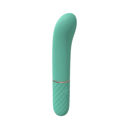 Loveline Dolce 10 Speed Mini-G-Spot Vibe Silicone Rechargeable Waterproof Green - Image 3
