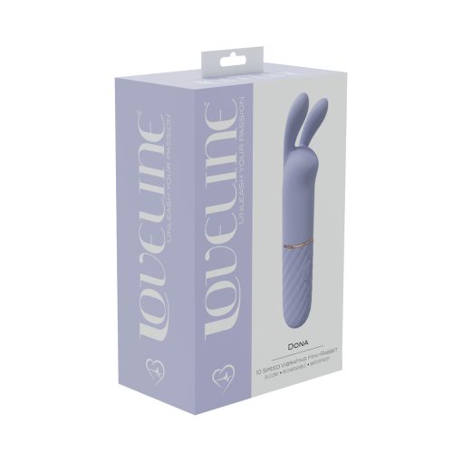 Loveline Dona 10 Speed Vibrating Mini-Rabbit Silicone Rechargeable Waterproof Lavender