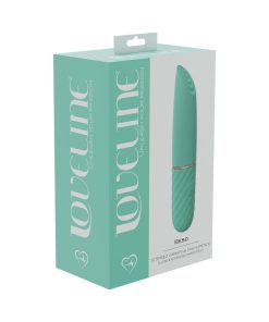Loveline Beso 10 Speed Vibrating Mini-Lipstick Silicone Rechargeable Waterproof Green