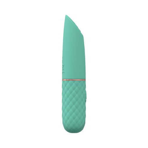 Loveline Beso 10 Speed Vibrating Mini-Lipstick Silicone Rechargeable Waterproof Green - Image 3