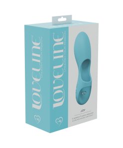 Loveline Joy 10 Speed Finger Vibe Silicone Rechargeable Waterproof Blue