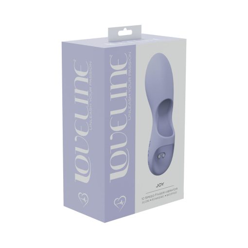 Loveline Joy 10 Speed Finger Vibe Silicone Rechargeable Waterproof Lavender