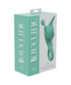 Loveline Lily 10 Speed Clitoral Vibe Sealed Silicone Rechargeable Submersible Green