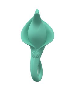 Loveline Lily 10 Speed Clitoral Vibe Sealed Silicone Rechargeable Submersible Green