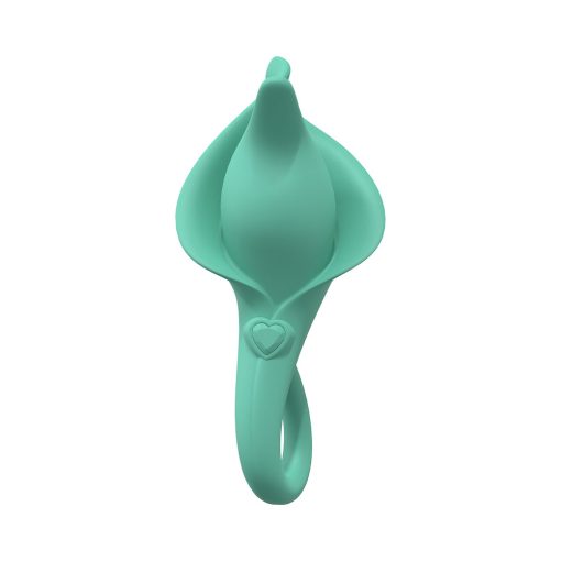 Loveline Lily 10 Speed Clitoral Vibe Sealed Silicone Rechargeable Submersible Green - Image 3