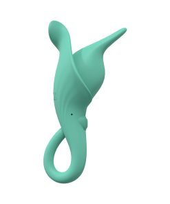 Loveline Lily 10 Speed Clitoral Vibe Sealed Silicone Rechargeable Submersible Green