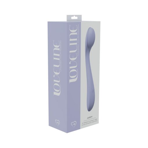 Loveline Juicy 10 Speed Flexible Vibe Sealed Silicone Rechargeable Submersible Lavender
