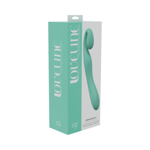 Loveline Obsession 10 Speed Dual Motor Vibe Sealed Silicone Rechargeable Submersible Green