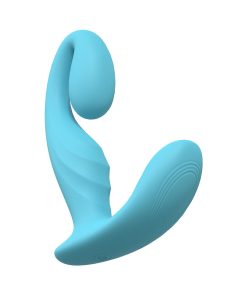 Loveline Bliss 10 Speed Dual Motor Vibe Sealed Silicone Rechargeable Submersible Blue