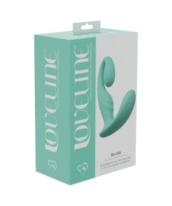 Loveline Bliss 10 Speed Dual Motor Vibe Sealed Silicone Rechargeable Submersible Green