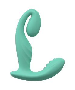 Loveline Bliss 10 Speed Dual Motor Vibe Sealed Silicone Rechargeable Submersible Green