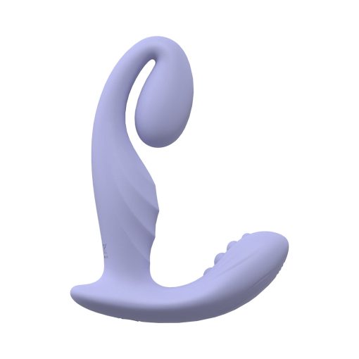 Loveline Bliss 10 Speed Dual Motor Vibe Sealed Silicone Rechargeable Submersible Lavender - Image 3