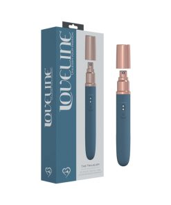 Loveline The Traveler 10 Speed Travel Vibe Silicone Rechargeable Waterproof Blue/Grey