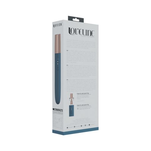 Loveline The Traveler 10 Speed Travel Vibe Silicone Rechargeable Waterproof Blue/Grey - Image 5
