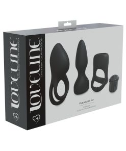 Loveline Pleasure Kit 10 Speed Silicone Rechargeable Waterproof Black