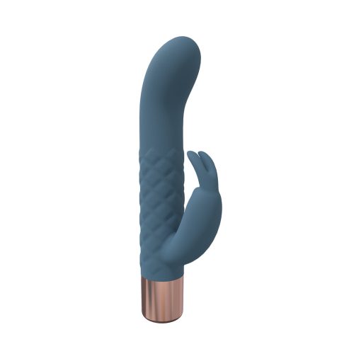 Loveline Devotion 10 Speed Mini-Rabbit Silicone Rechargeable Waterproof Blue/Grey - Image 3