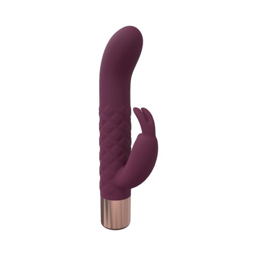 Loveline Devotion 10 Speed Mini-Rabbit Silicone Rechargeable Waterproof Burgundy - Image 3