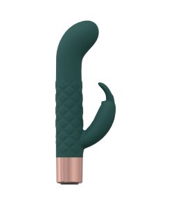Loveline Devotion 10 Speed Mini-Rabbit Silicone Rechargeable Waterproof Forest Green