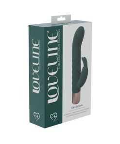 Loveline Devotion 10 Speed Mini-Rabbit Silicone Rechargeable Waterproof Forest Green