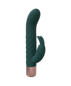 Loveline Devotion 10 Speed Mini-Rabbit Silicone Rechargeable Waterproof Forest Green