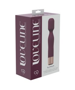 Loveline Glamour 10 Speed Mini-Wand Silicone Rechargeable Waterproof Burgundy