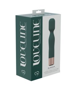 Loveline Glamour 10 Speed Mini-Wand Silicone Rechargeable Waterproof Forest Green