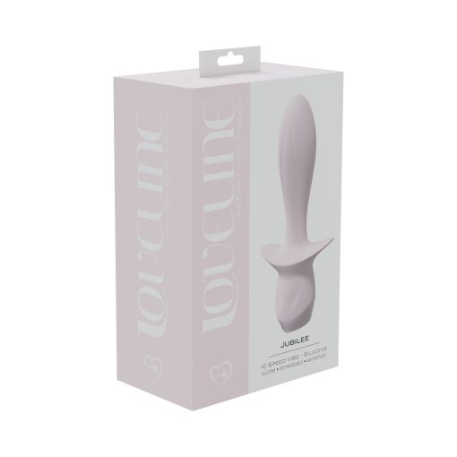 Loveline Jubilee 10 Speed Vibe Silicone Rechargeable Waterproof Pink