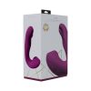Vive Yuna Rechargeable Dual Motor Airwave Vibrator With G-Spot Flapping Stimulator Pink