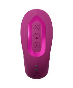 Vive Yuna Rechargeable Dual Motor Airwave Vibrator With G-Spot Flapping Stimulator Pink