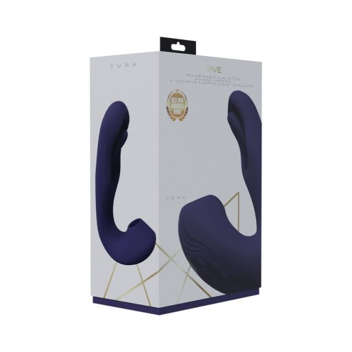 VIVE Yuna – Suction & Flapping Dual Motor Airwave Vibrator (Purple)