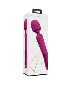 Vive Kiku Rechargeable Double Ended Wand With Innovative G-Spot Flapping Stimulator Pink