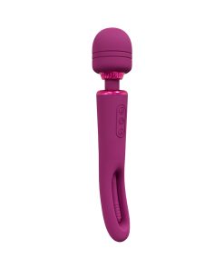 Vive Kiku Rechargeable Double Ended Wand With Innovative G-Spot Flapping Stimulator Pink